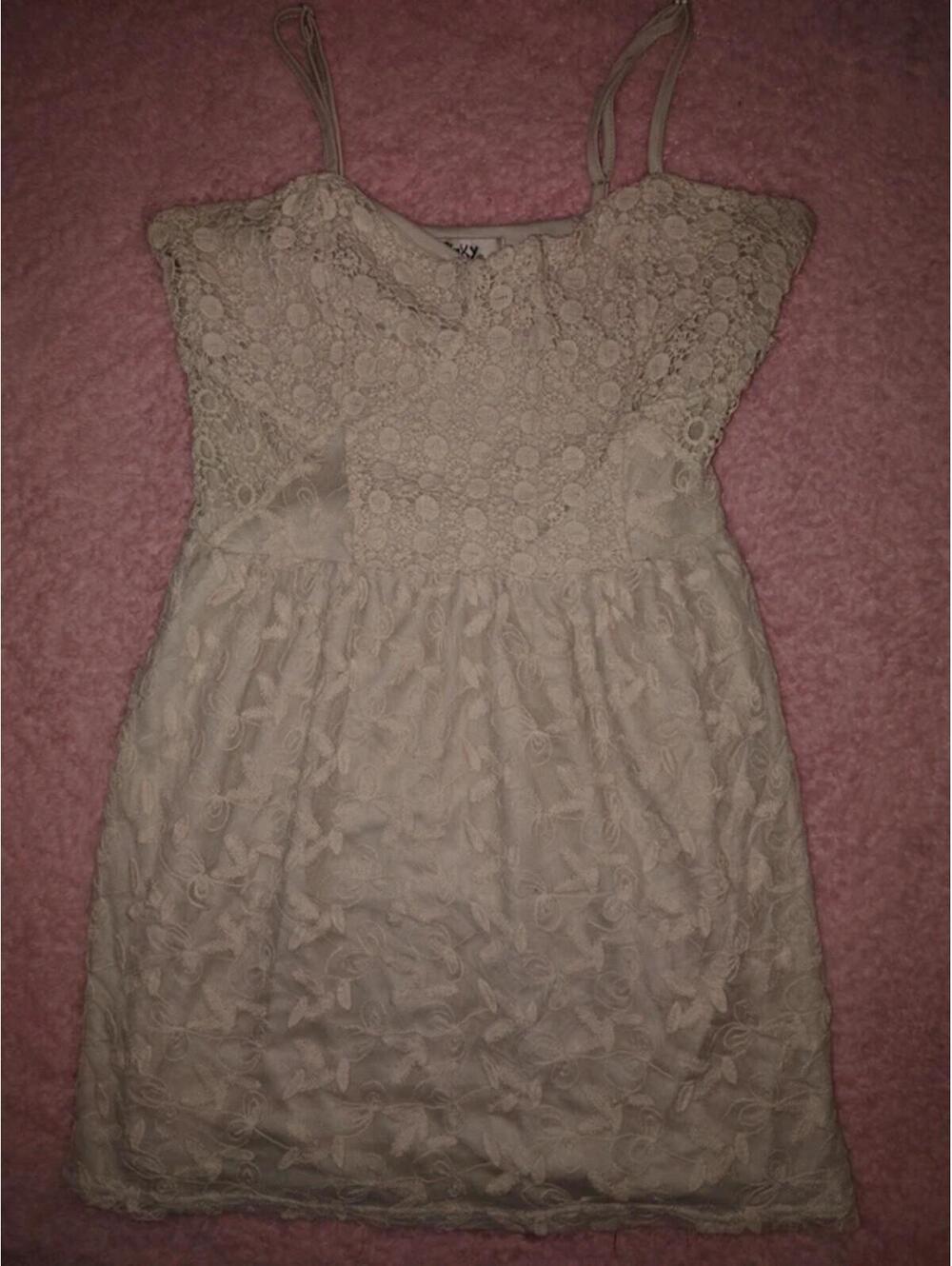 Pinky cream lace dress